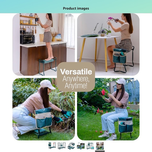 Garden Kneeler and Seat Foldable - Picture 7 of 8